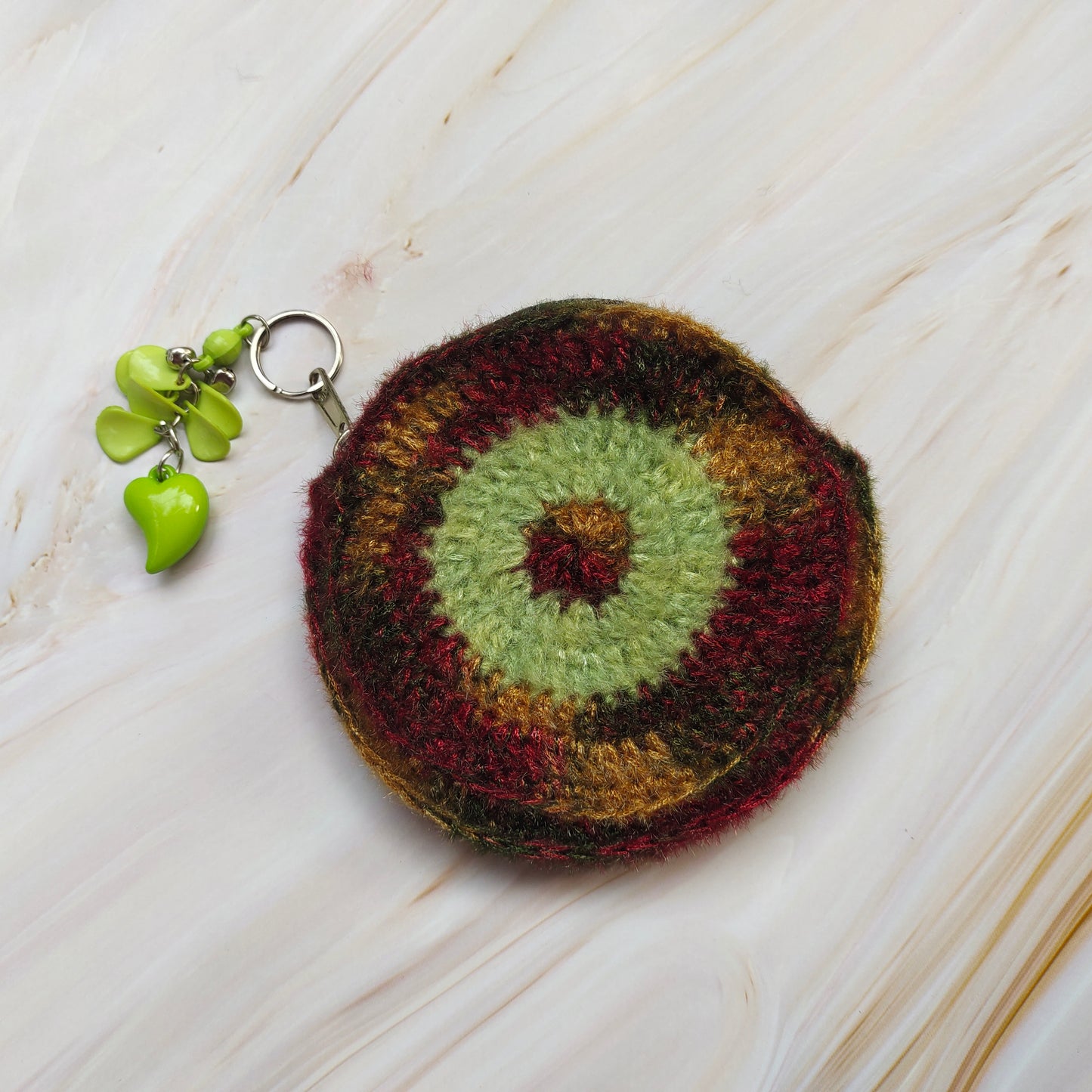 Crochet coin purse : Boho Circle purse.