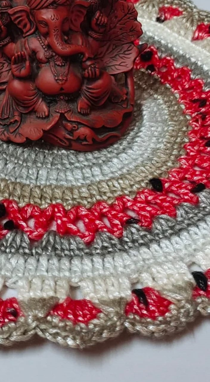 Crochet Table Mat : Mandala Mat