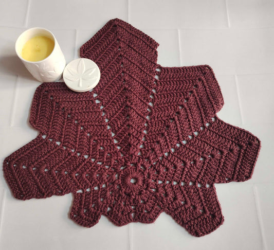 Crochet Maple leaf Table/Placemat