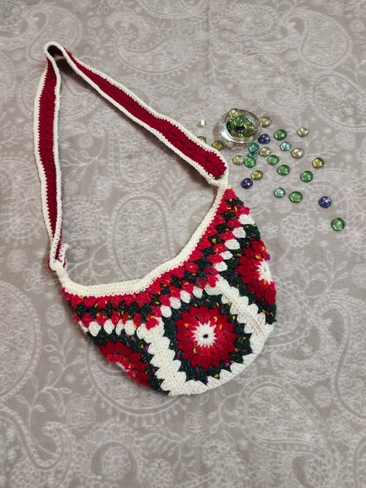 Crochet cross body bag : Handcrafted Boho Vibes