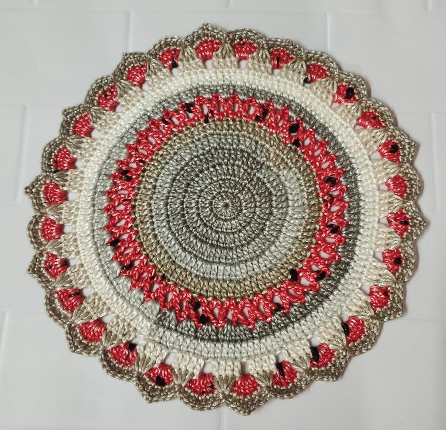 Crochet Table Mat : Mandala Mat