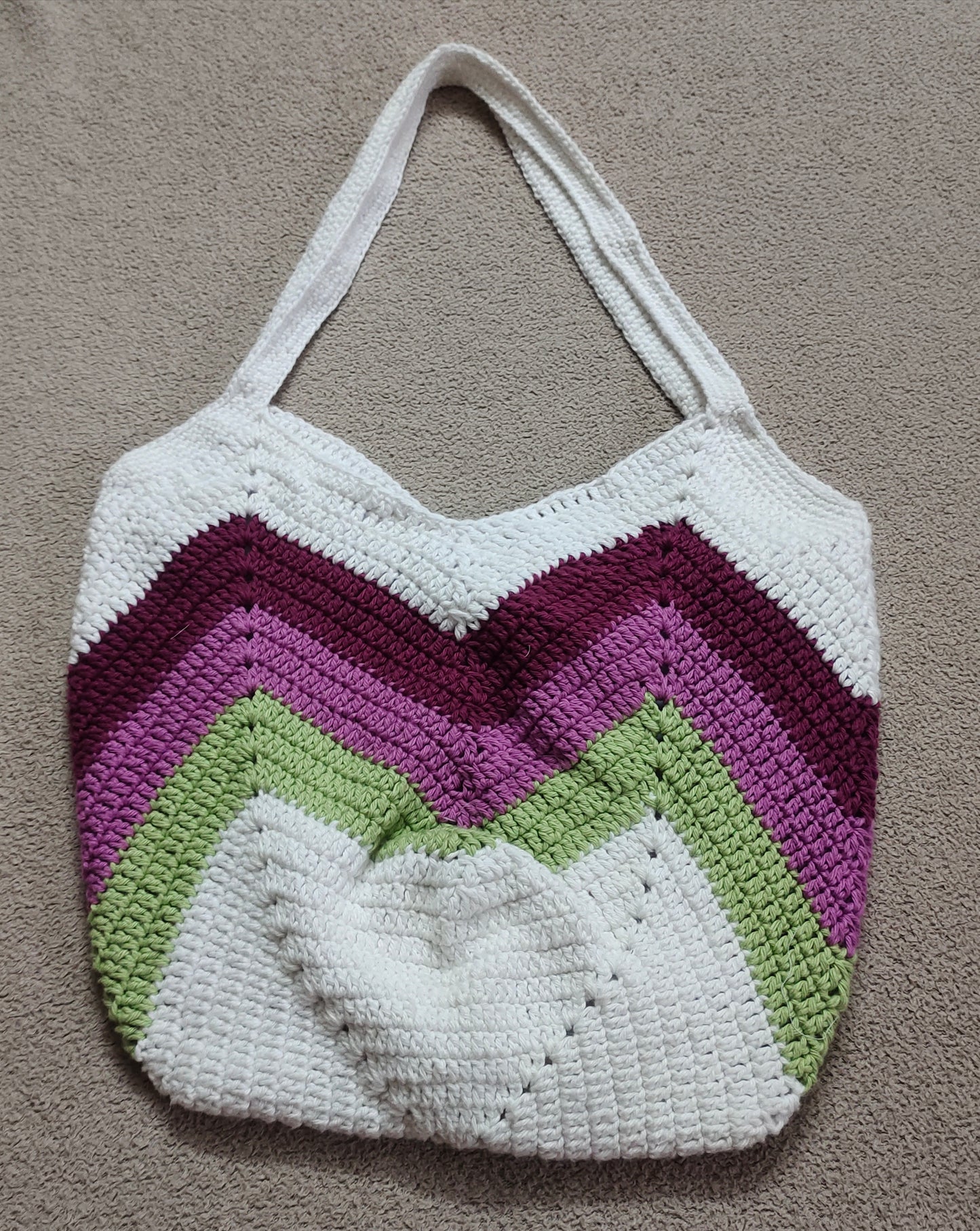Crochet Tote Bags : Blooming Tulips Bags