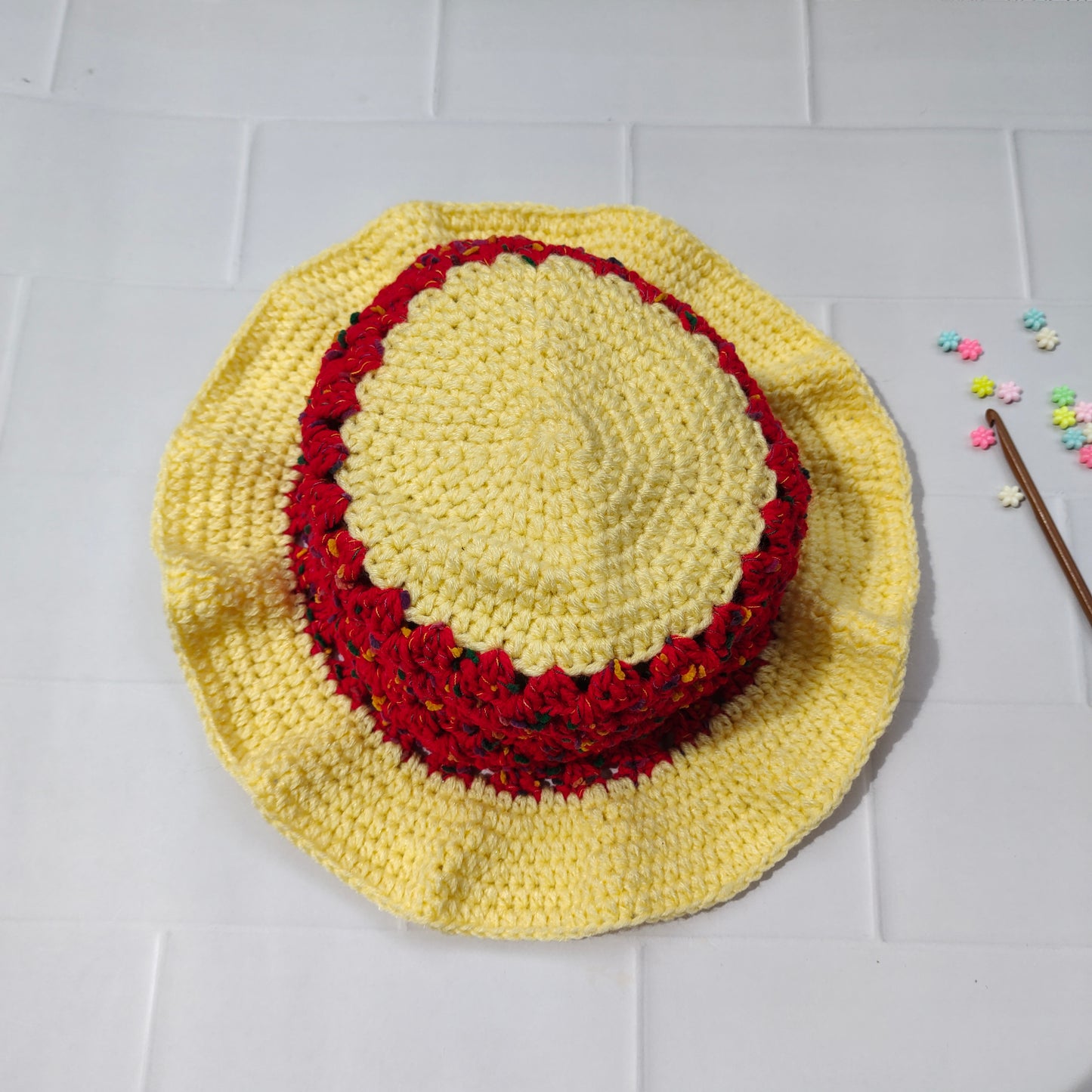 Crochet sunny hat : knotty vibes