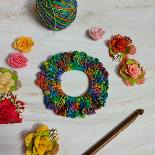 Crochet Scrunchies : set of 2