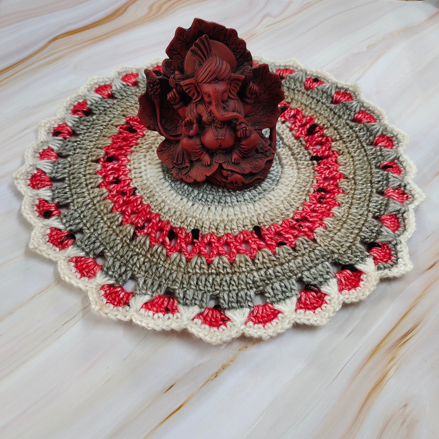 Crochet Table Mat : Mandala Mat