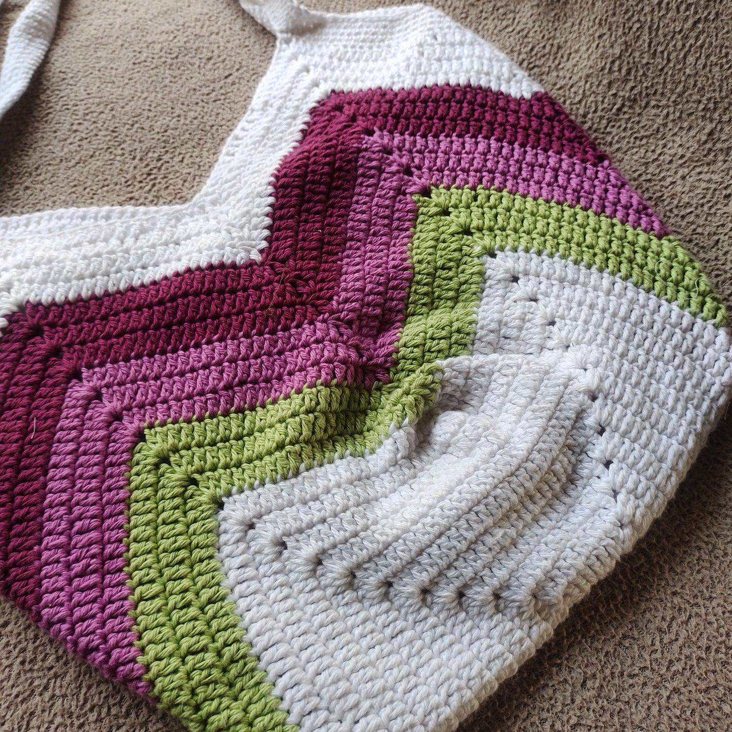 Crochet Tote Bags : Blooming Tulips Bags