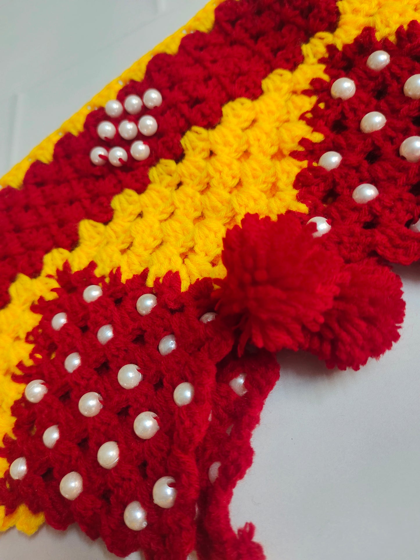 Crochet Luxury Pearl Toran : Elegant Pearl Toran