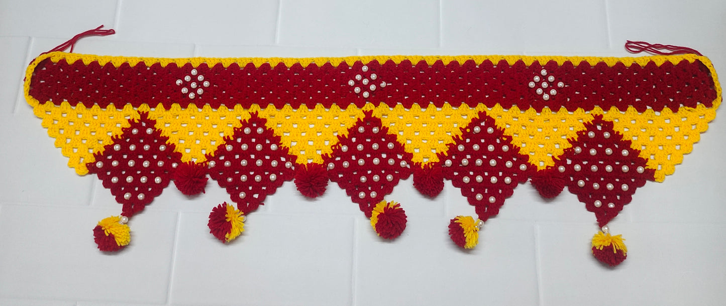 Crochet Luxury Pearl Toran : Elegant Pearl Toran